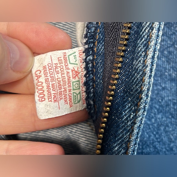 Vintage Lee Cotton Denim Blue Dad Workwear Western Jeans 30” Made in Canada - Picture 7 of 9